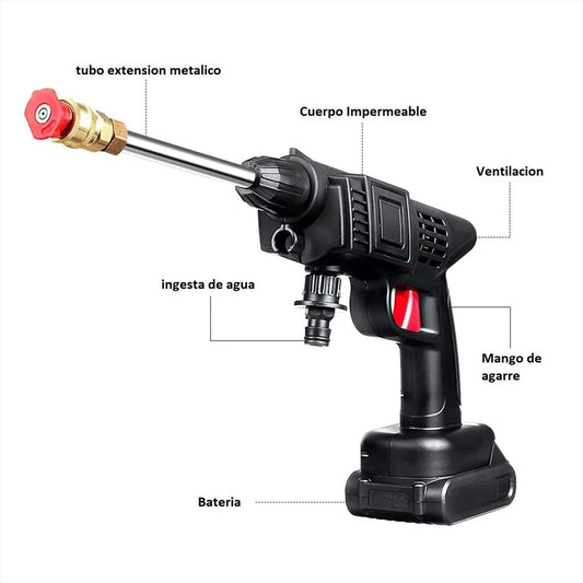 Hidrolavadora Inalámbrica Pro Recargable 48W – Lava tu Auto en Cualquier Lugar
