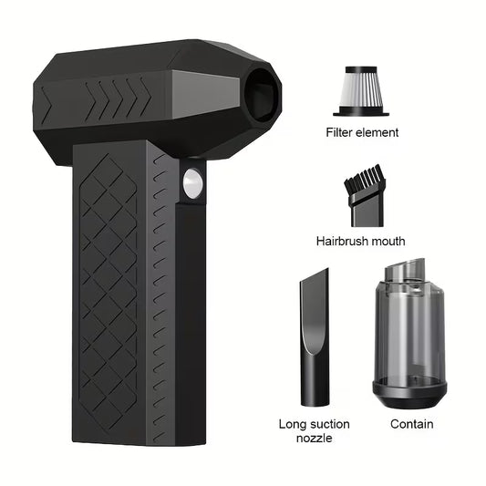 Mini Aspiradora Pro 2-en-1: Succión y Soplado Potente